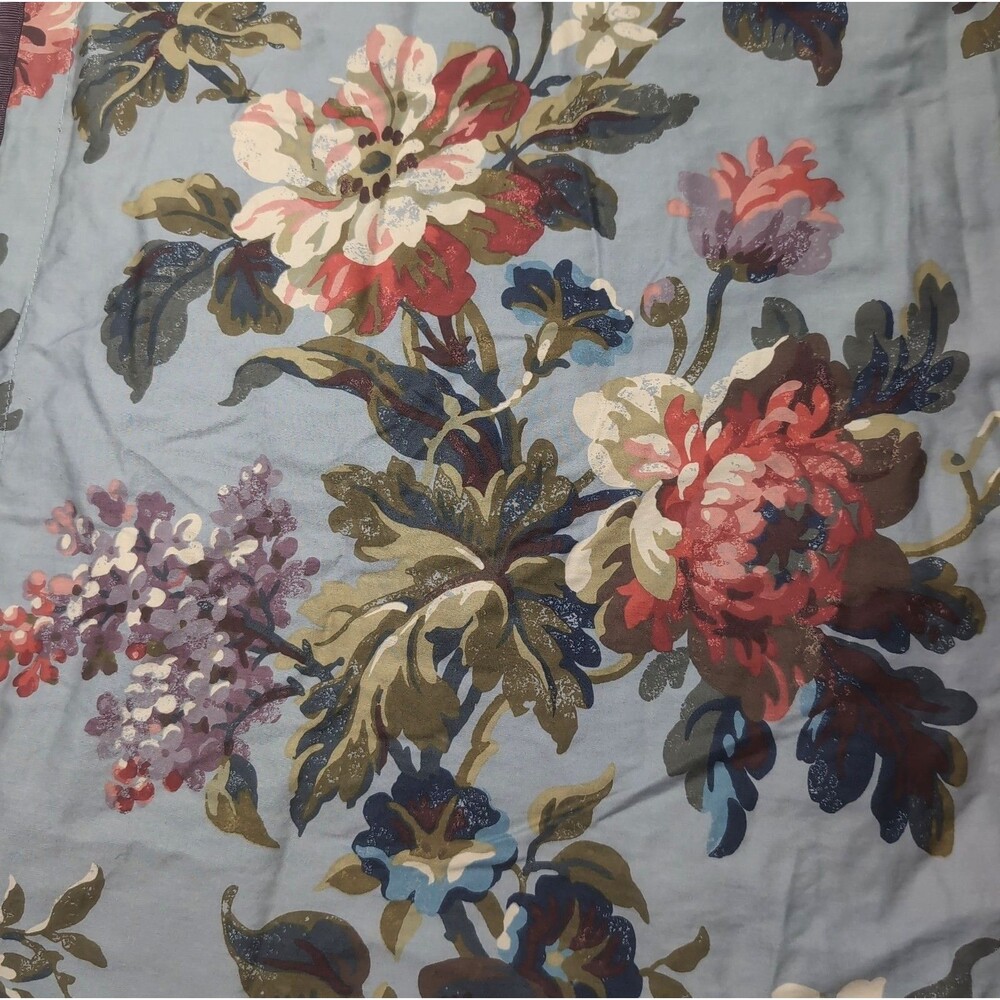 Ralph Lauren Chaps Brittany Floral Standard Pillow Shams Grosgrain Set of Two